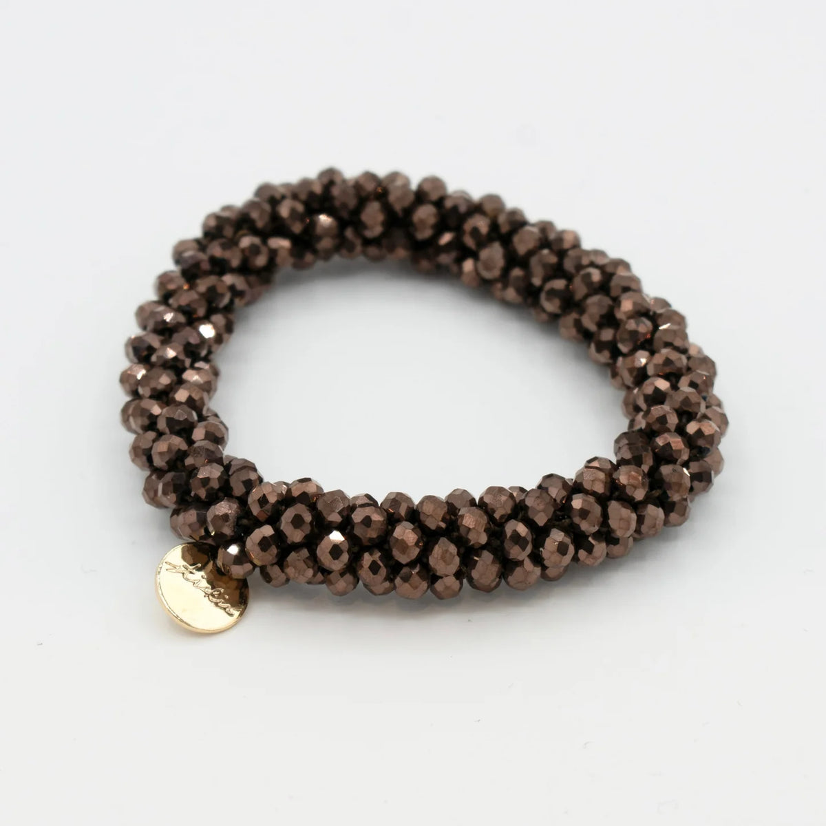 Stiekie Chocolate – Kralen Haarelastiek & Armband