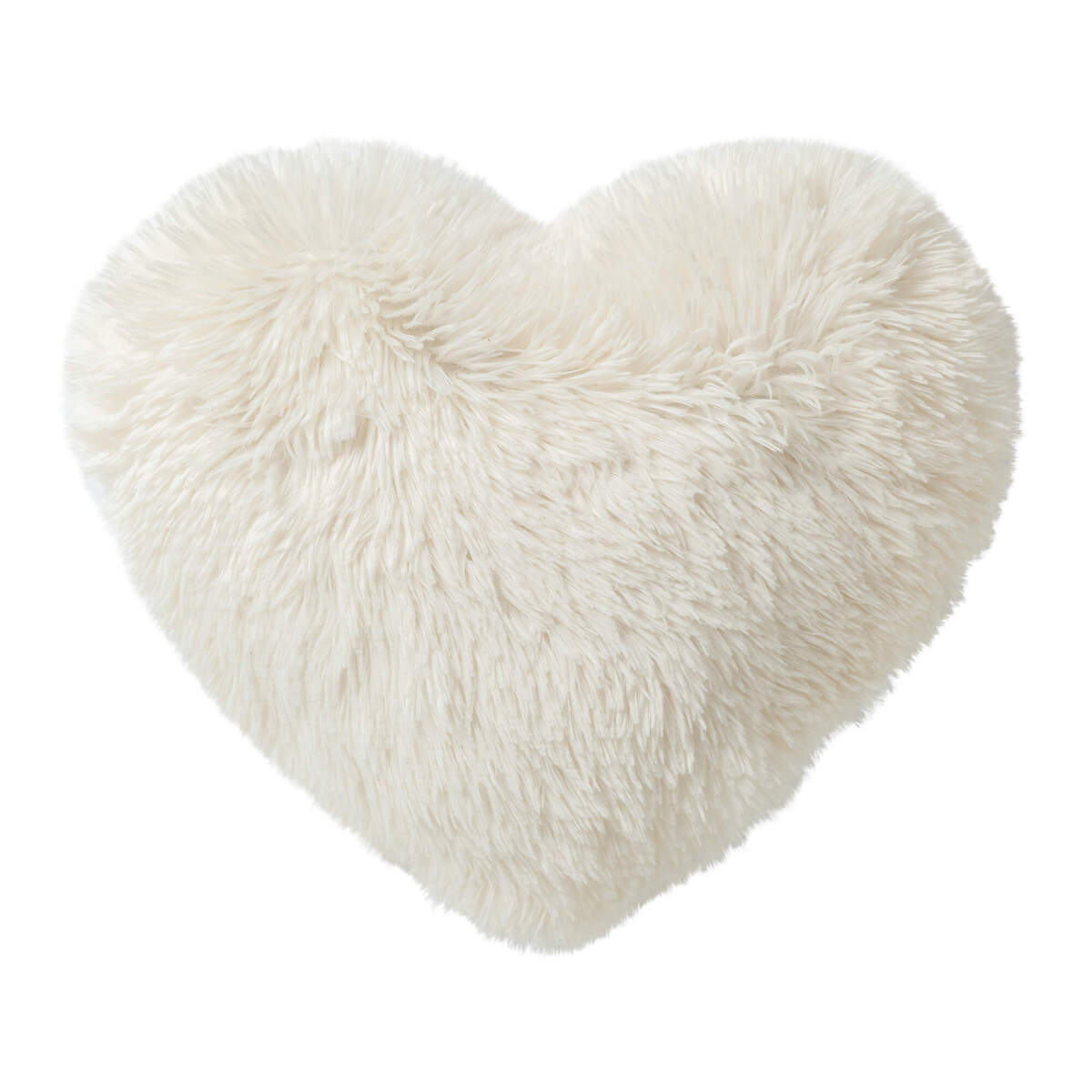Hart kussen XL Snow white