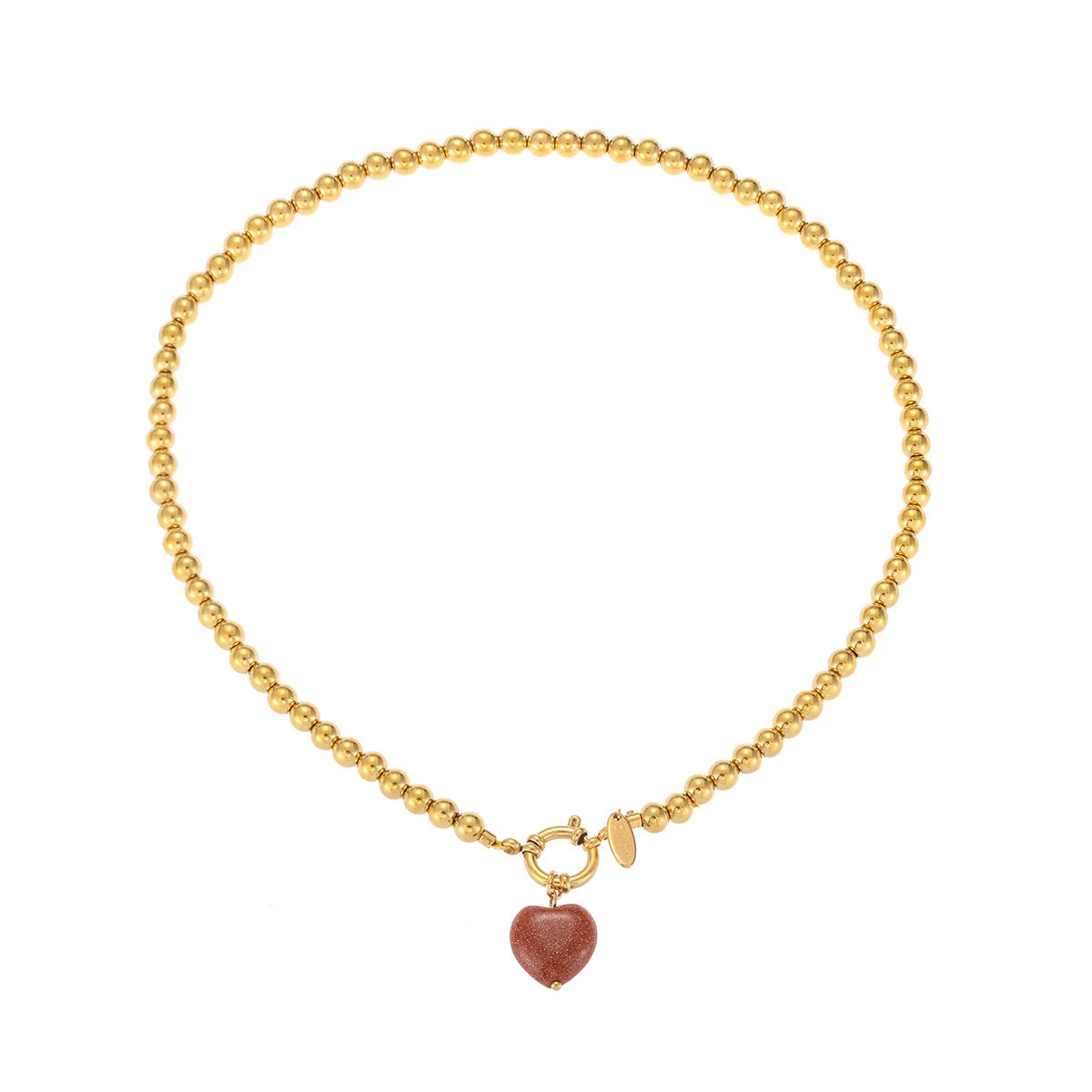 By Shir Ketting luxe Sweetheart Goudsteen