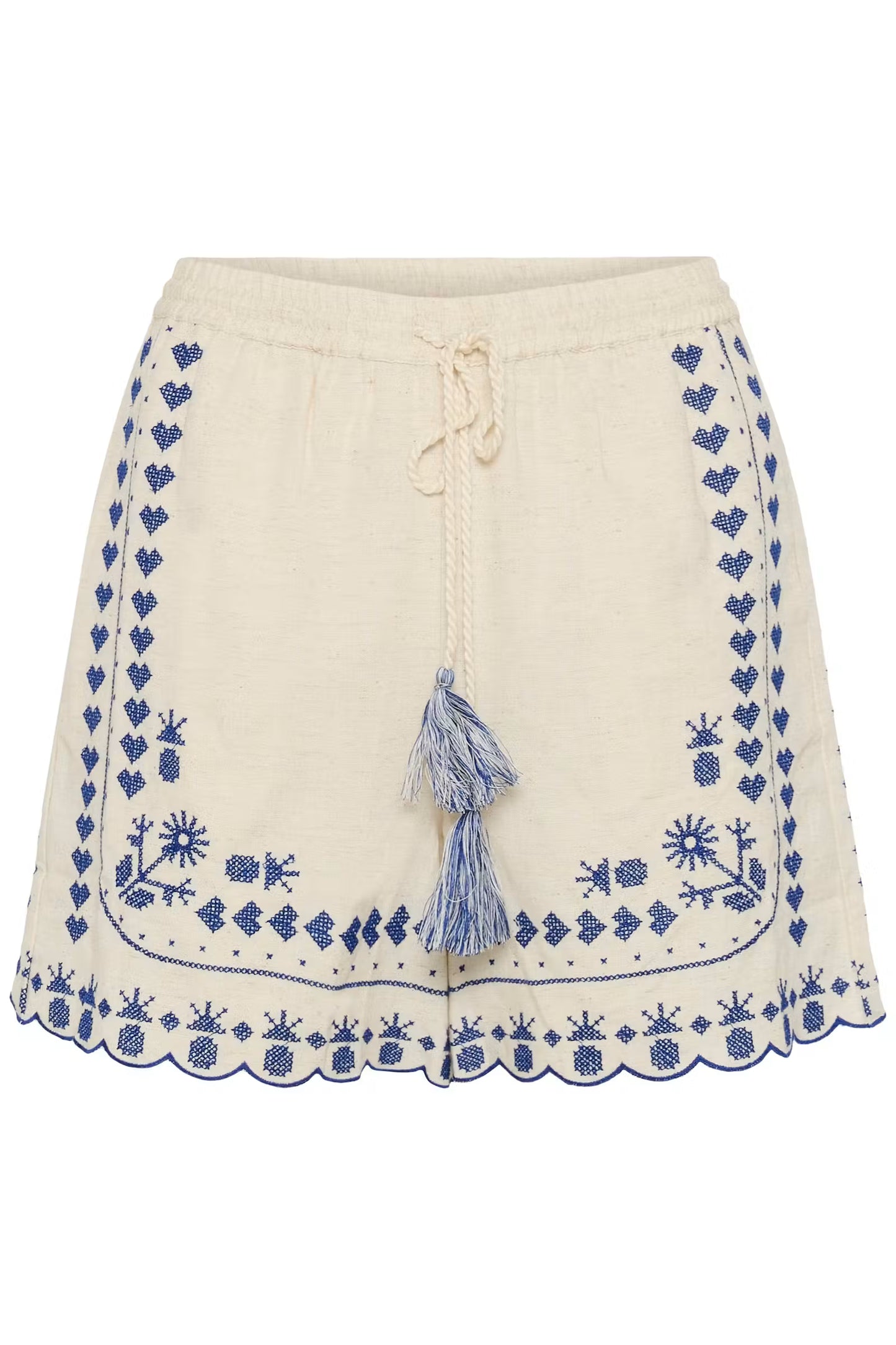 Geborduurde short Saint Tropez