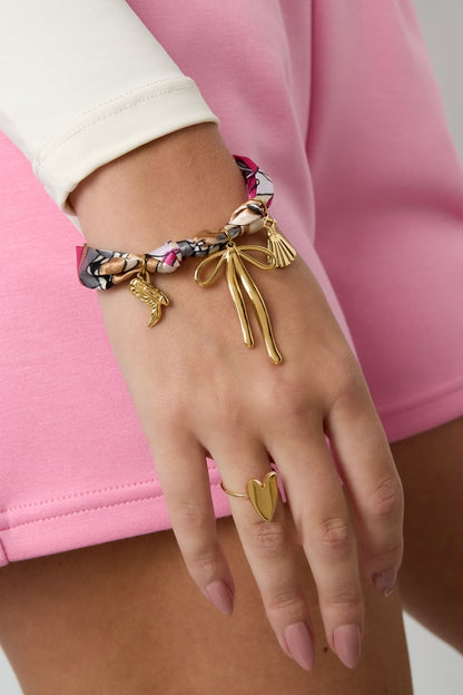 Stainless Steel Charm Bracelets Bow Knot Casual Daily Simple Series Women's jewelry