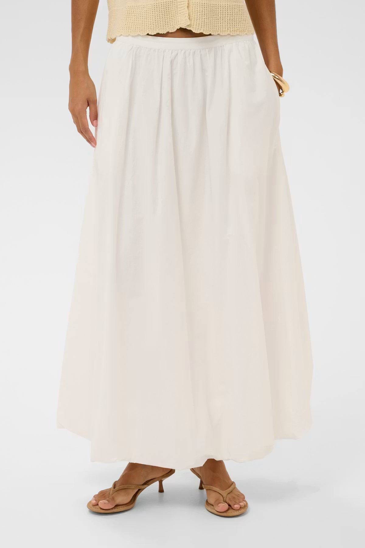 Lange geplooide rok Soaked