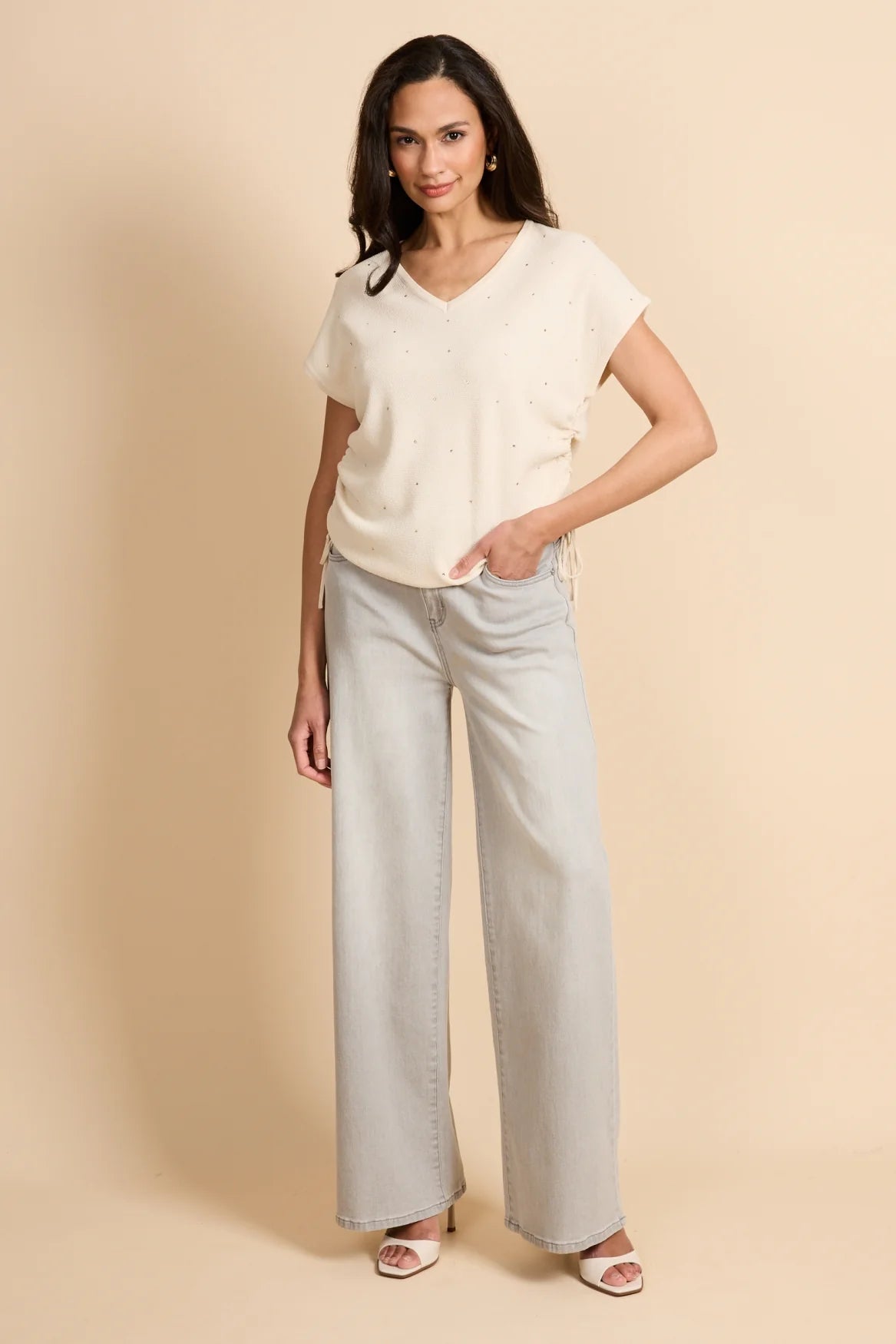 G-Maxx light Grey wide Denim