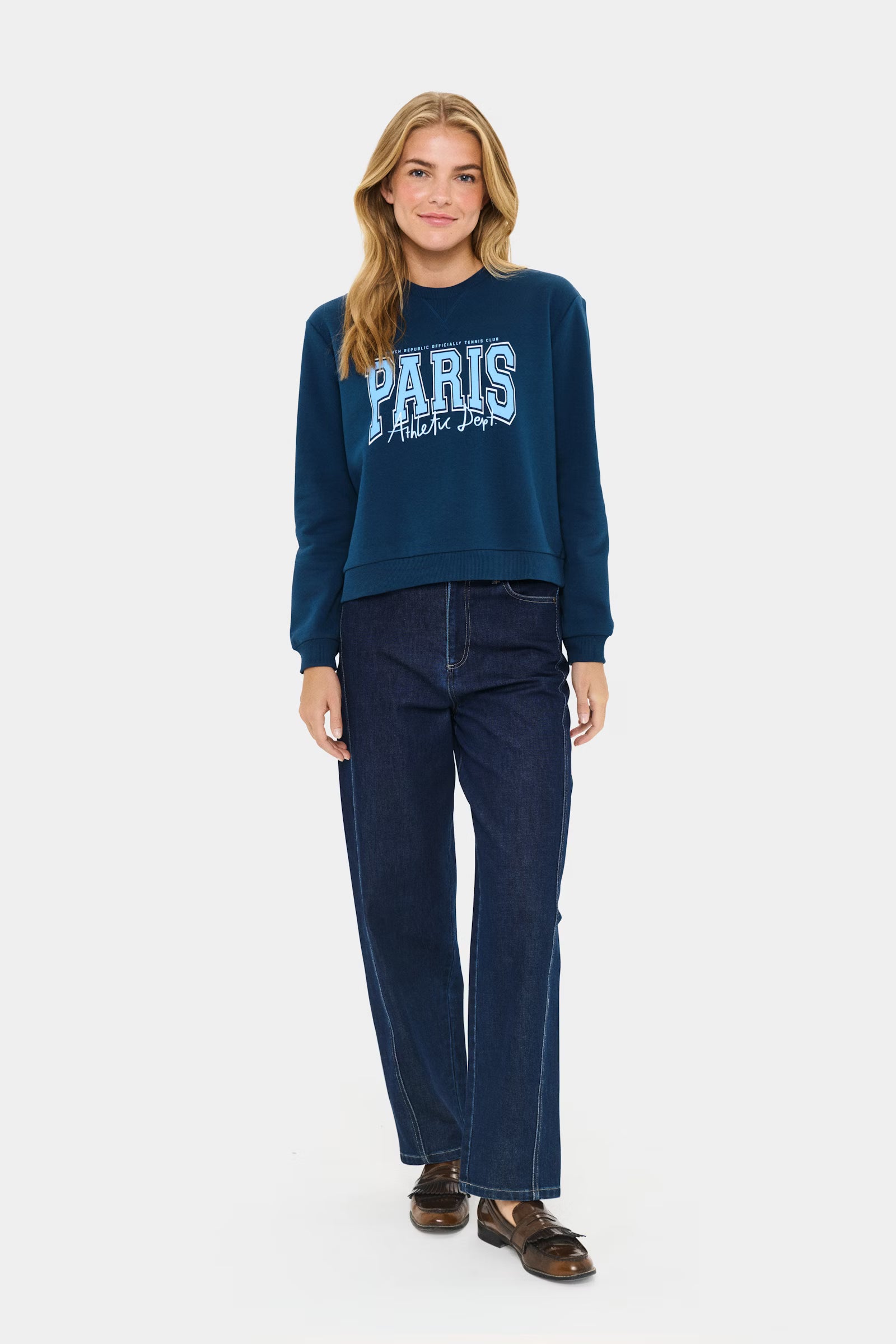 Sweatshirt MariniaSZ - Navy met Paris Print