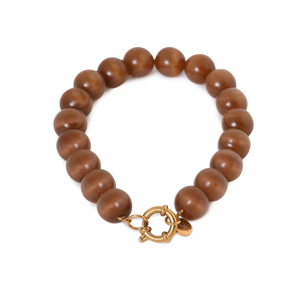 Brown cat eye bracelet Label Kiki