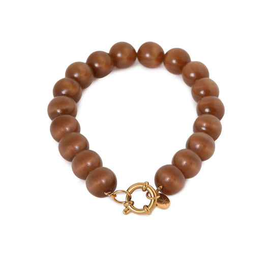 Brown cat eye bracelet Label Kiki