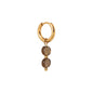 Brown round hoop gold Label Kiki