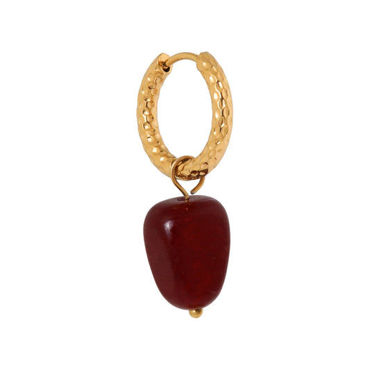 Burgundy hoop gold Label Kiki