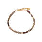 Chique brown bracelet gold Label Kiki