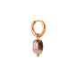 Dark cookie hoop gold Label Kiki