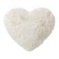 Hart kussen XL Snow white