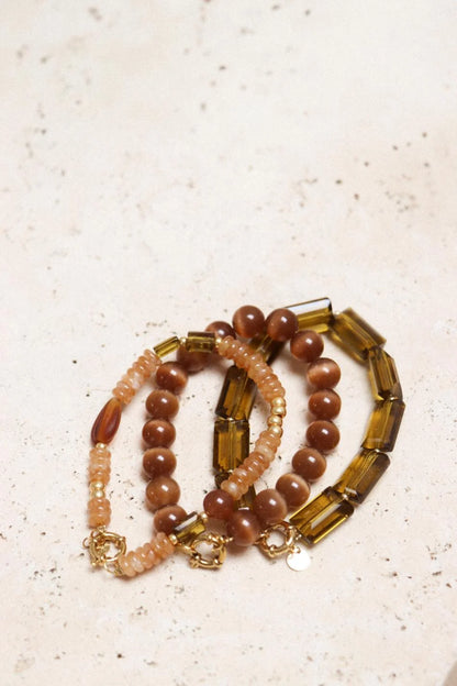 Brown cat eye bracelet Label Kiki