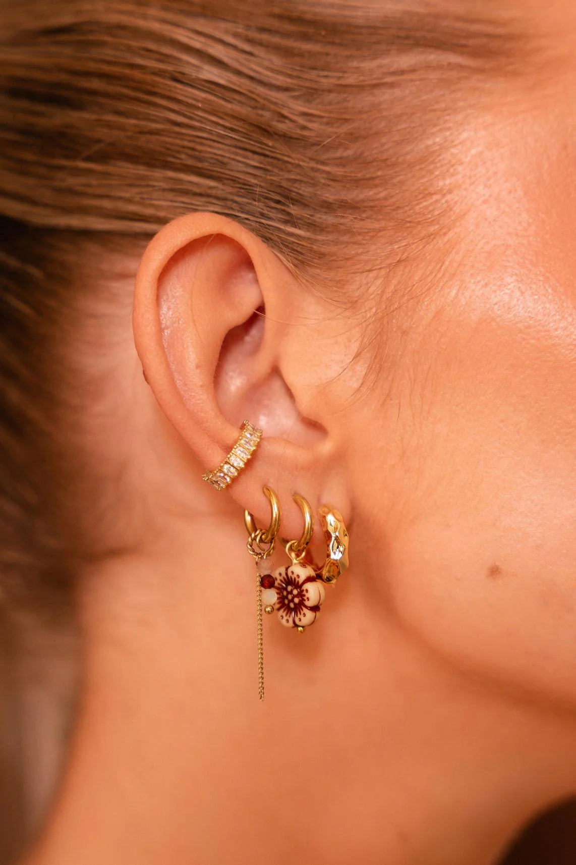 Chain morello hoop gold Label Kiki