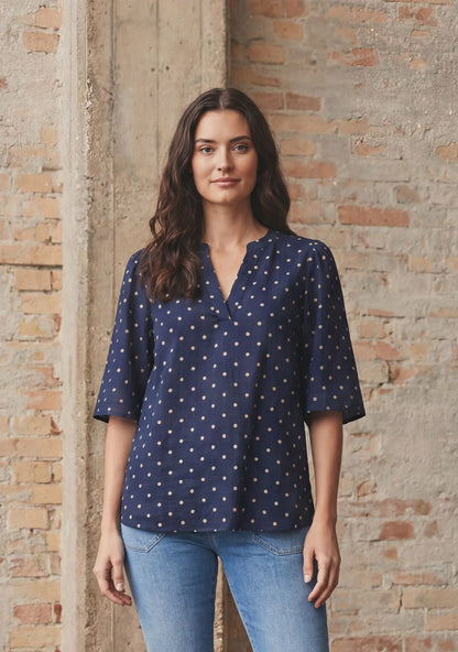 Naomi s/s Blouse I Say