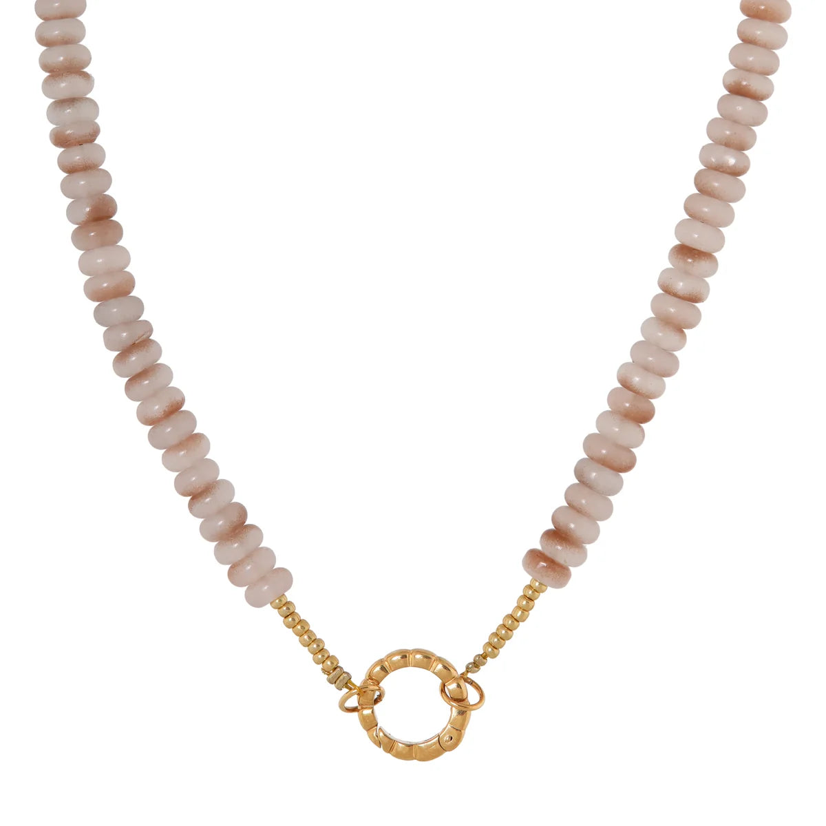 Satin twist necklace gold Label Kiki