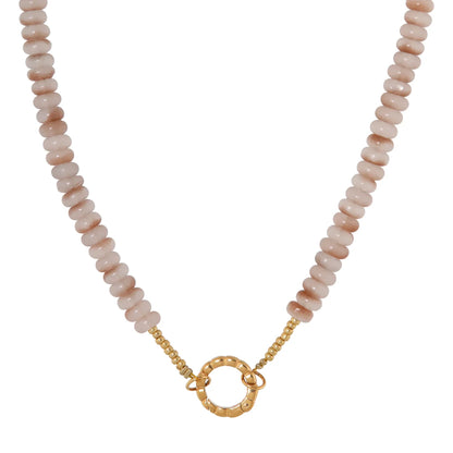 Satin twist necklace gold Label Kiki