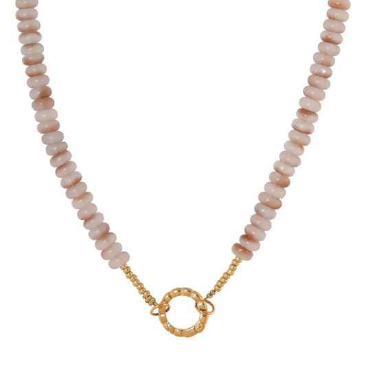 Satin twist necklace gold Label Kiki