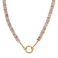 Satin twist necklace gold Label Kiki