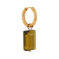 Shiny olive hoop gold Label Kiki
