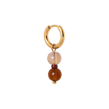 Truffle punch gold hoop Label Kiki