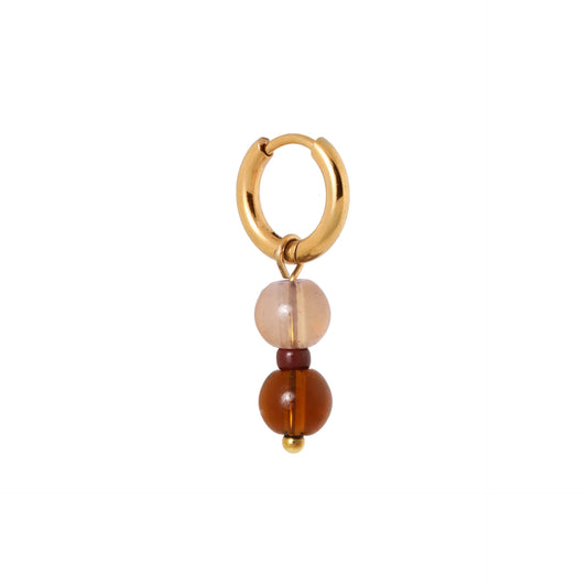 Truffle punch gold hoop Label Kiki