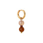 Truffle punch gold hoop Label Kiki