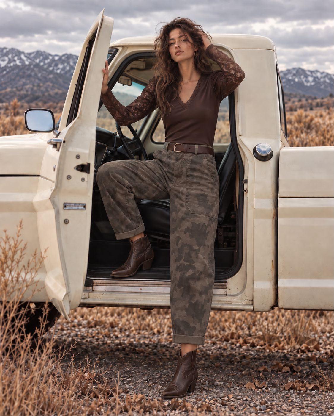 Camo Barrel jeans IZ Naiz