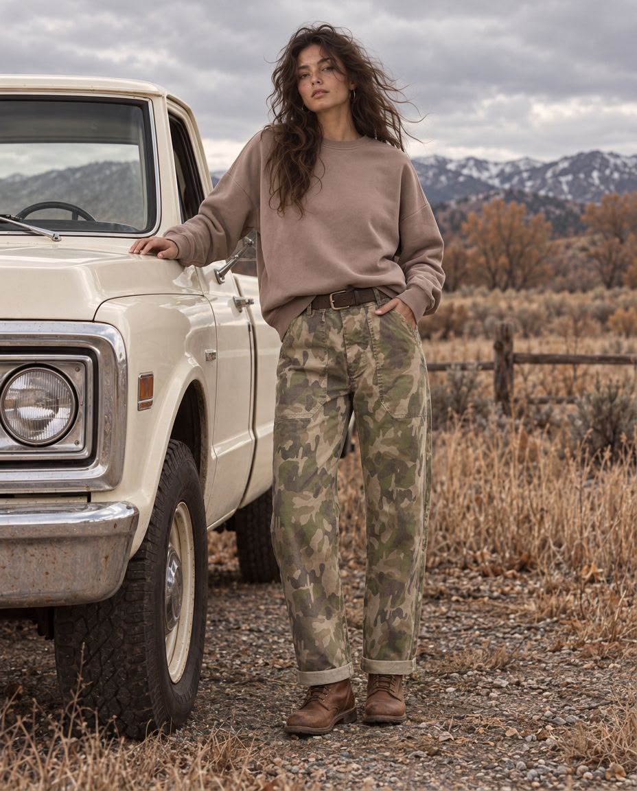 Camo Barrel jeans IZ Naiz