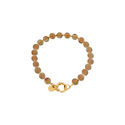 Brown flame bracelet gold Label Kiki