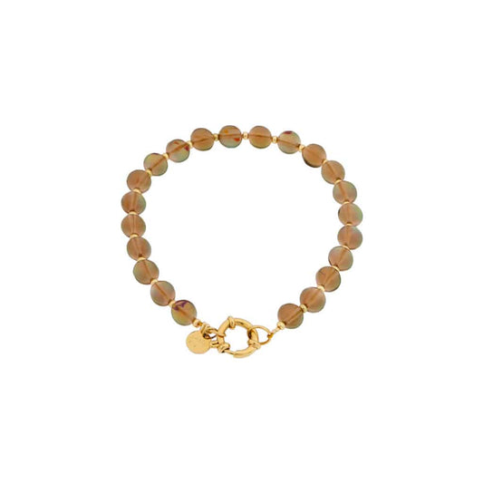 Brown flame bracelet gold Label Kiki