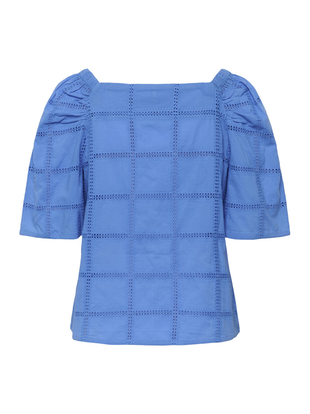 Soaked Broderie Blouse met Vierkante Hals
