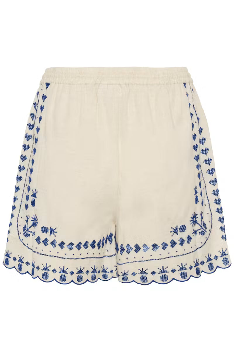 Geborduurde short Saint Tropez