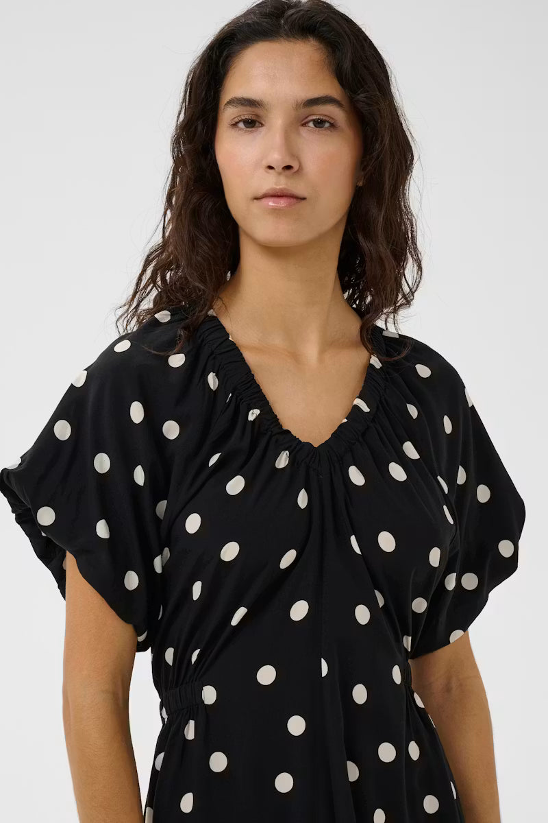 Polkadot ballon jurk Soaked