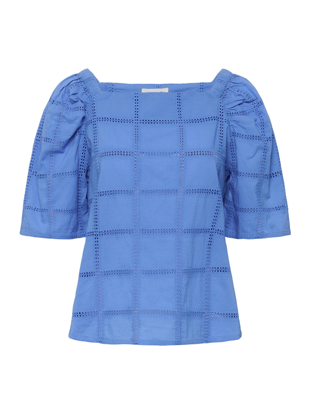 Soaked Broderie Blouse met Vierkante Hals