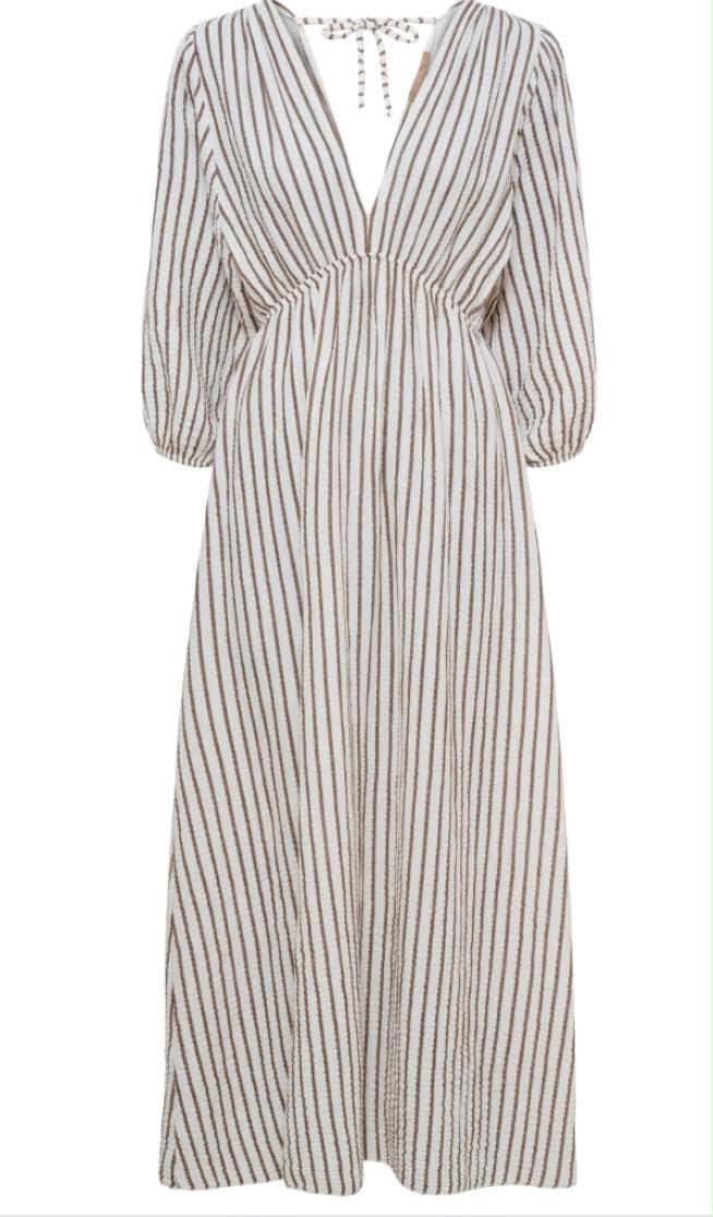 Marta du Château Pinstripe Maxi Jurk