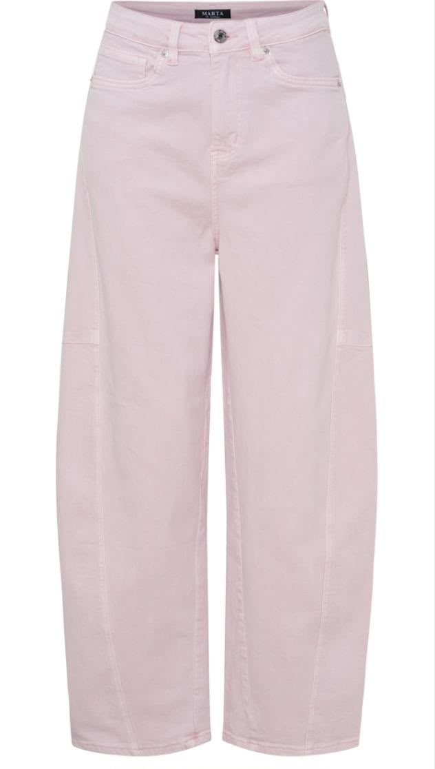 Wijde roze broek Marta du Château