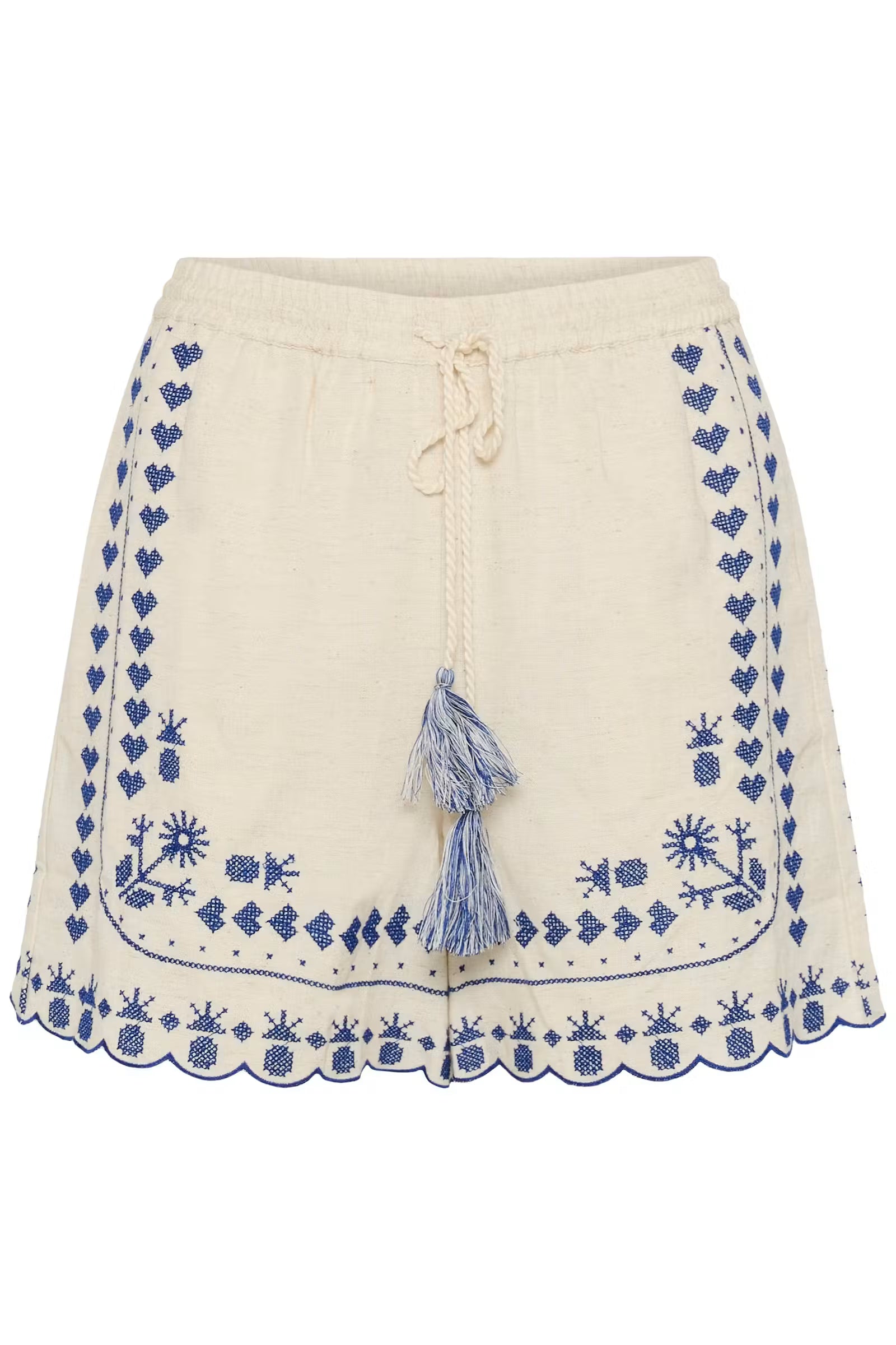 Geborduurde short Saint Tropez