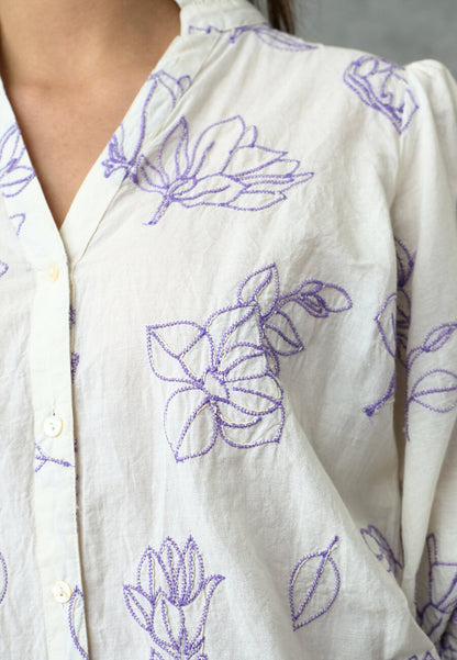 Love & Divine Lavander bloom blouse