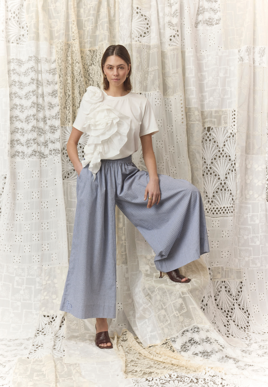 Love & Divine Asymmetrisch ruffle T-shirt