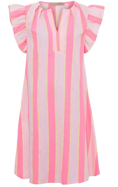 Marta du Château Jurk Amalfi Pink Stripe