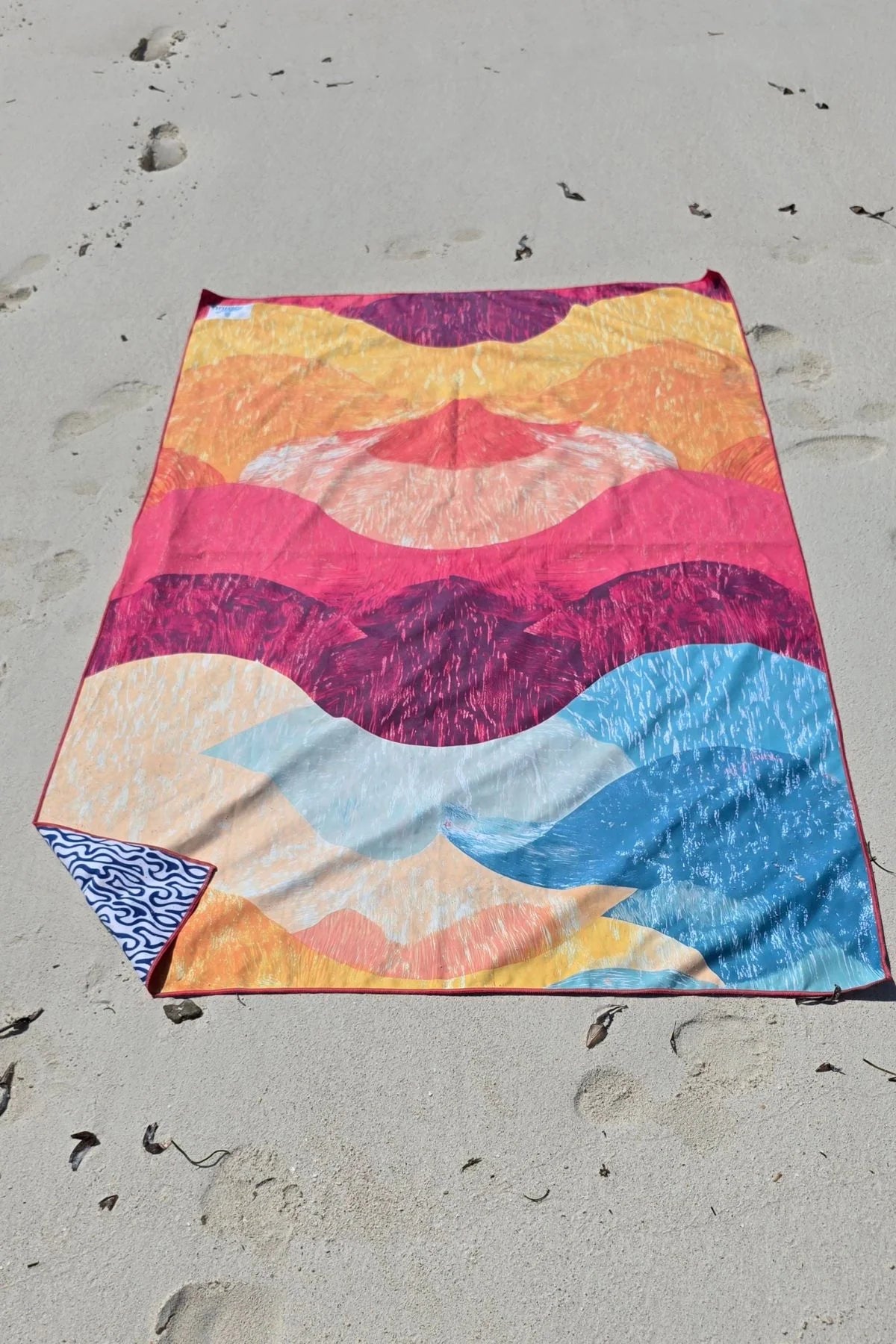 Soobluu strand en reis handdoek Boho