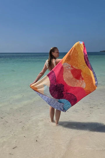 Soobluu strand en reis handdoek Boho