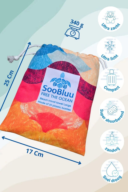 Soobluu strand en reis handdoek Boho