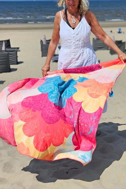 Soobluu strand en reis handdoek Yara