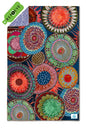 Soobluu strand en reis handdoek Anemon