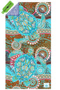 Soobluu strand en reis handdoek turtle