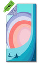 Soobluu strand en reis handdoek Sunsetwave