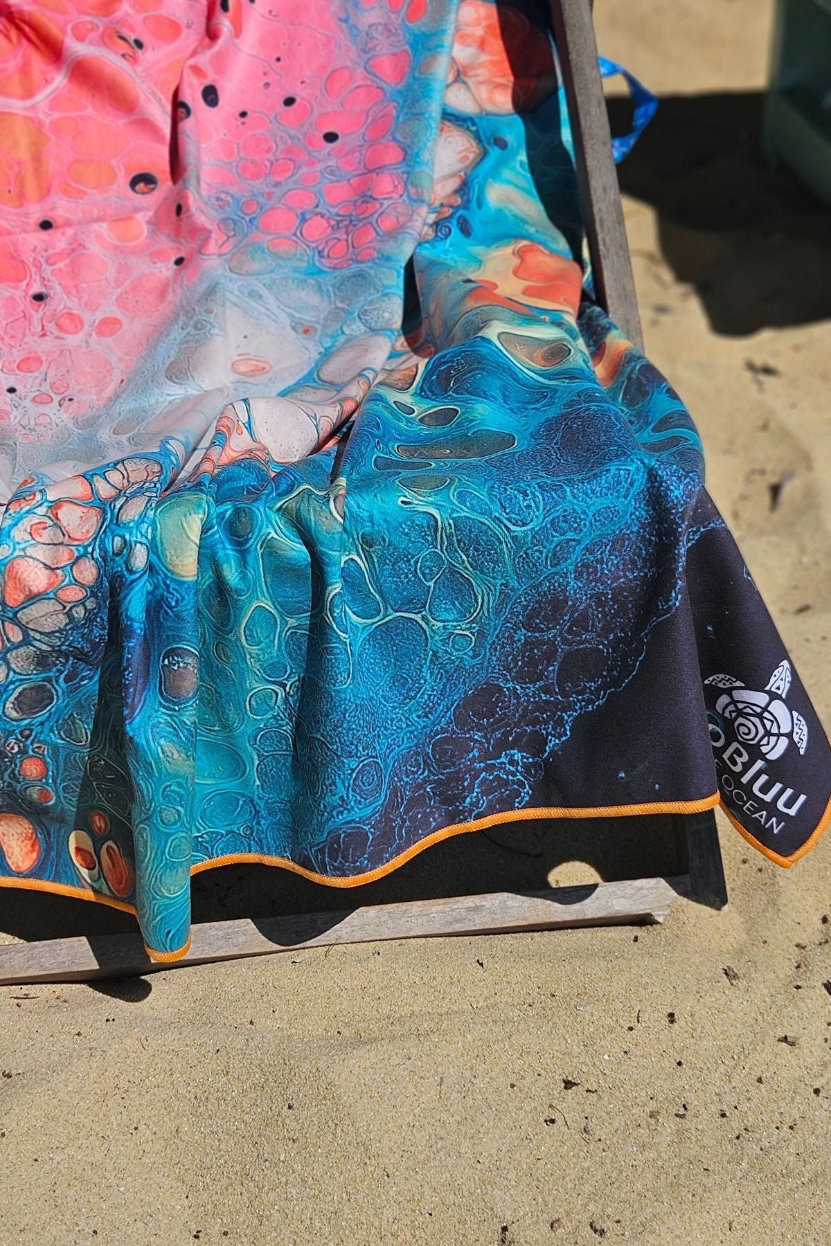 Soobluu strand en reis handdoek Lamu