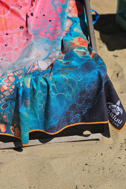 Soobluu strand en reis handdoek Lamu