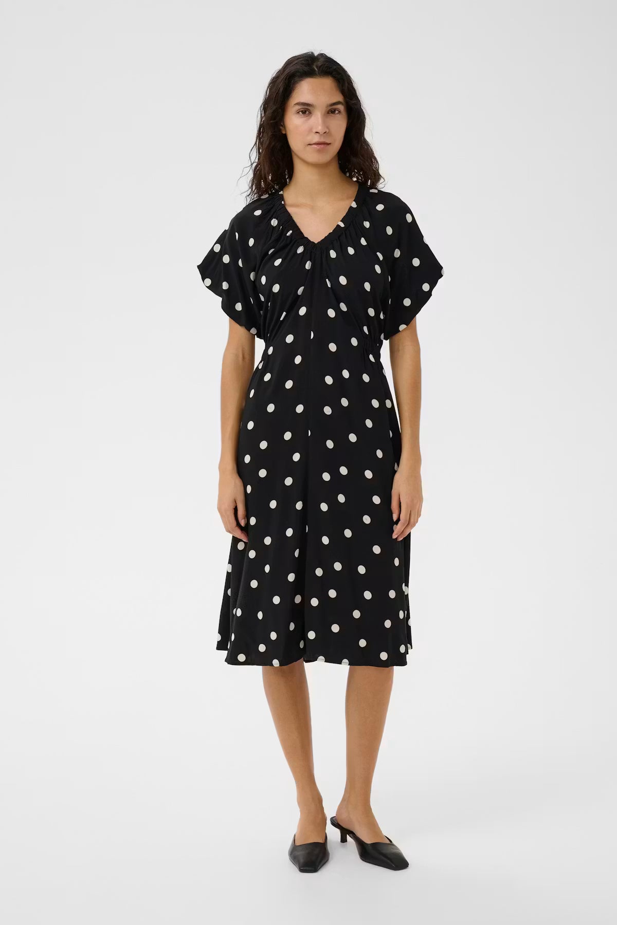 Polkadot ballon jurk Soaked